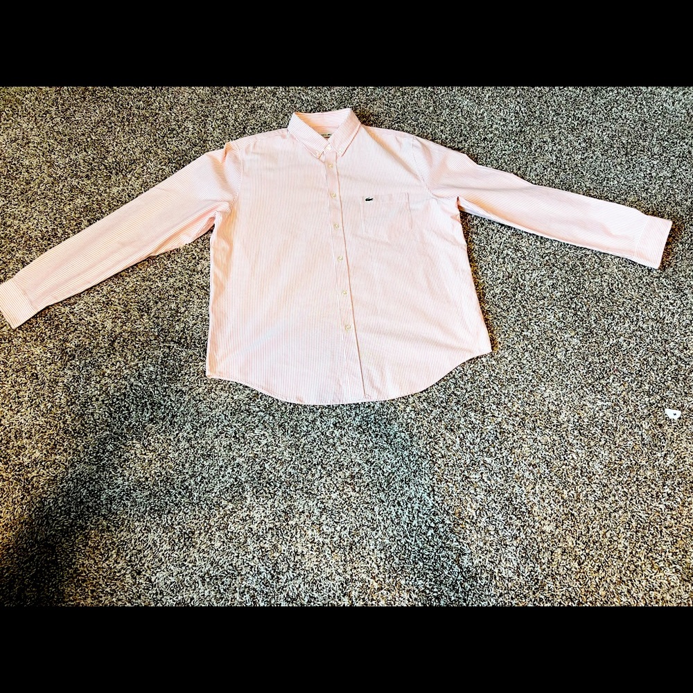 Long sleeve Oxford style Lacoste button shirt
